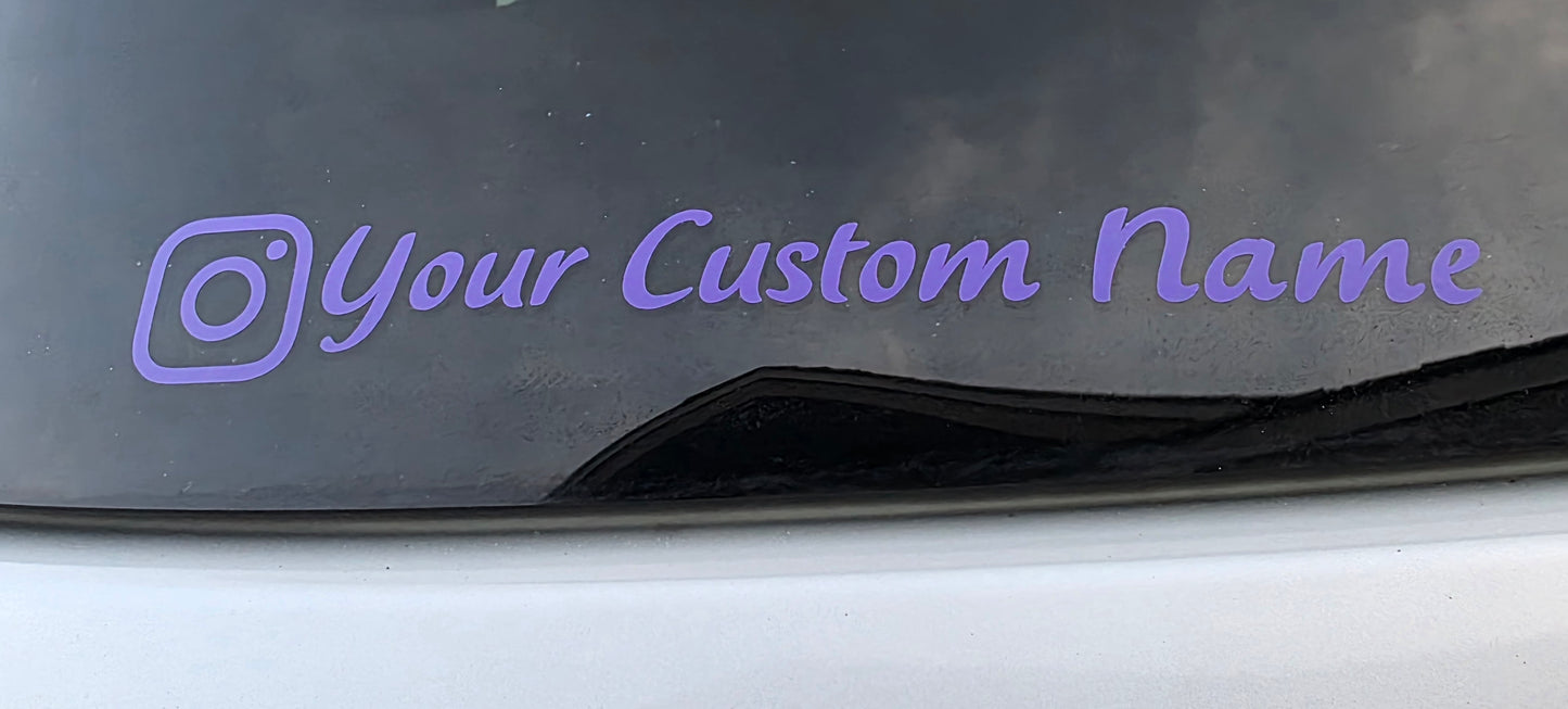 Vinyl Decals with Social Media Icons