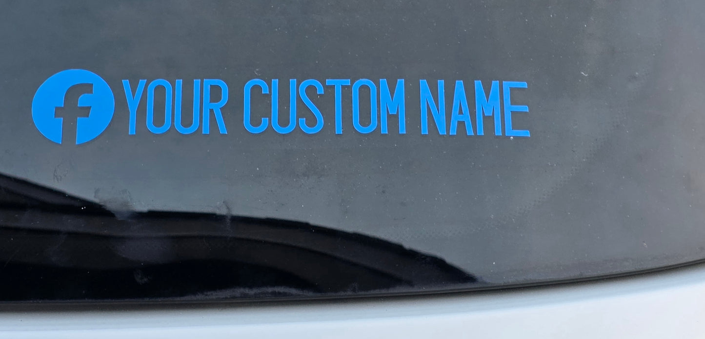 Vinyl Decals with Social Media Icons